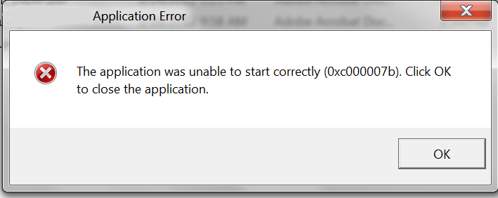應(yīng)用程序無法正常啟動提示錯誤0xc000007b問題的原因?